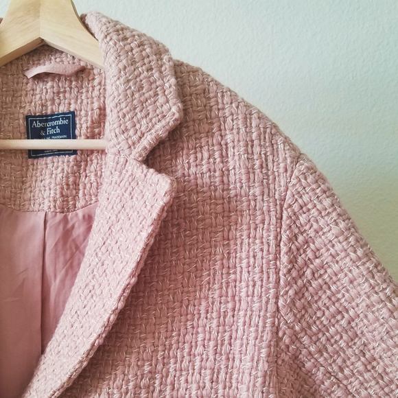 Abercrombie & Fitch A&F Pink Wool Coat Size XS - Picture 6 of 6